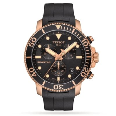 Tissot Chronograph Watch SEASTAR 1000 Rose Gold - T1204173705100